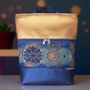 Két funkciós rózsaarany, szépséges kék, csodás mandala