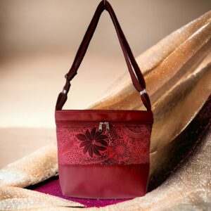 Bordó/bordó mandalás minta/bordó