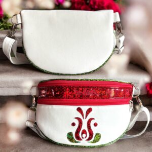 Piros/fehér/zöld (magyaros tulipán)