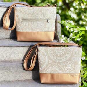 Rosegold/bézs mandala vászon