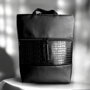 Fekete/fekete kroko/fekete