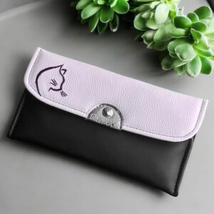 Fekete/púder (cica hímzés)