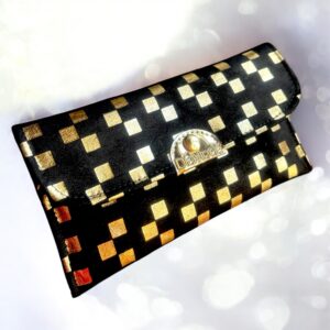 Fekete-arany kecskebőr