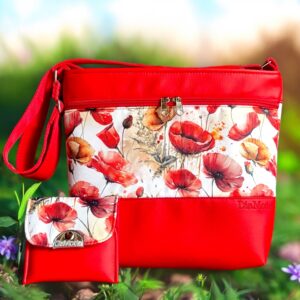 Piros/pipacsos minta/piros