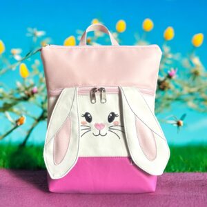 Pink/fehér/gyöngyház púder (nyuszipofi)