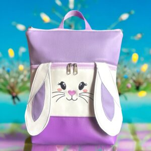 Lila/fehér/pasztell lila (nyuszipofi)