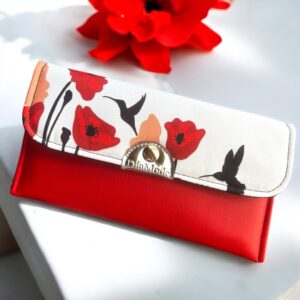 Pipacsos nyomtatott/piros