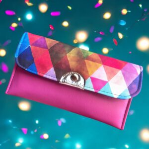 Színes háromszögek/pink