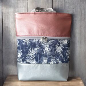 Ezüst/virágos farmer/fényes rózsaszín