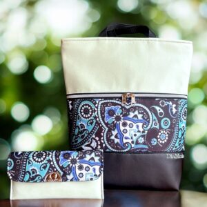 Fekete/fekete-türkiz mandala/menta