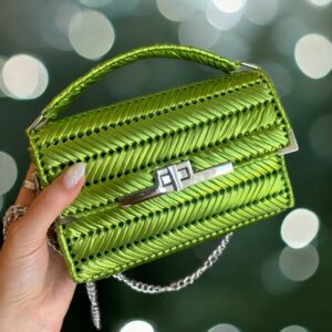 Metál zöld/ezüst szerelékkel