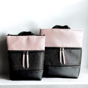 Fekete/rock fekete/gyöngyház púder