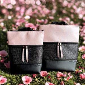 Fekete/rock fekete/gyöngyház púder szett