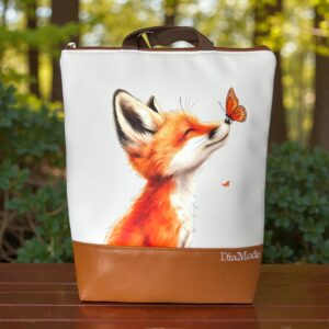 Karamell/fehér alapon róka