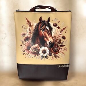 Barna/bézs alapon ló