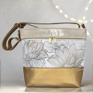 Arany/spec. nyomtatott lótusz/fényes bézs